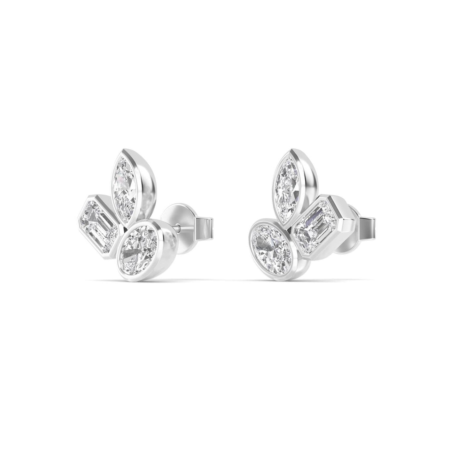 9K White Gold Lab Grown Diamond EARRINGS 2.06 ctw E33276MS-2