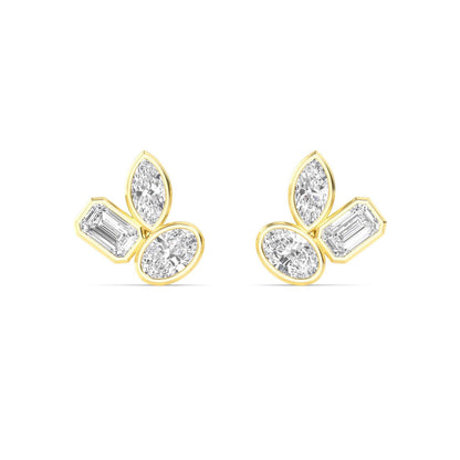 9K Yellow Gold Lab Grown Diamond EARRINGS 2.06 ctw E33276MS-2