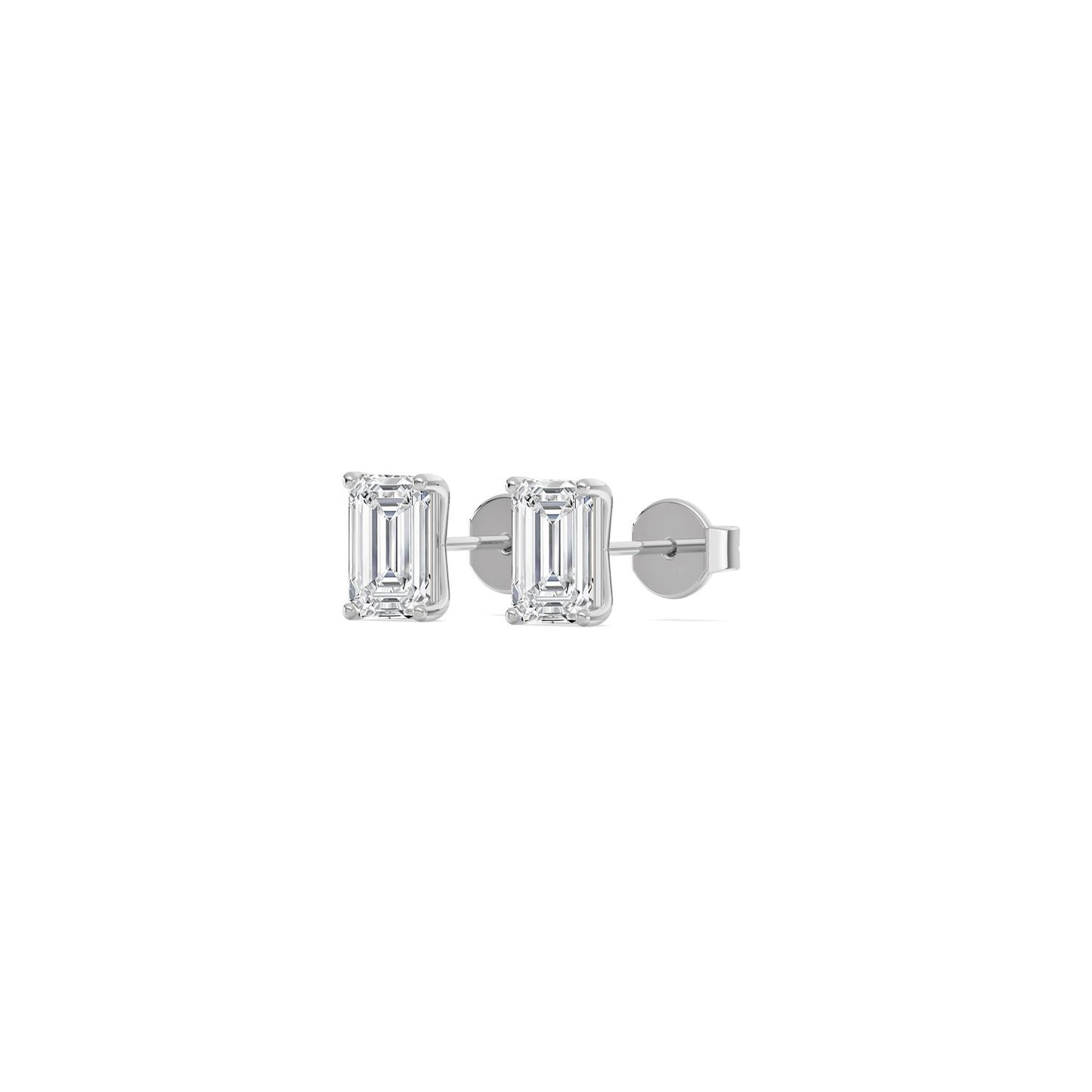 9K White Gold Lab Grown Diamond EARRINGS 3.00 ctw E33357EM-3