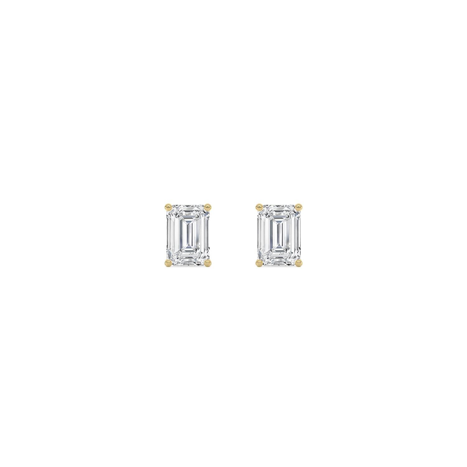 9K Yellow Gold Lab Grown Diamond EARRINGS 3.00 ctw E33357EM-3