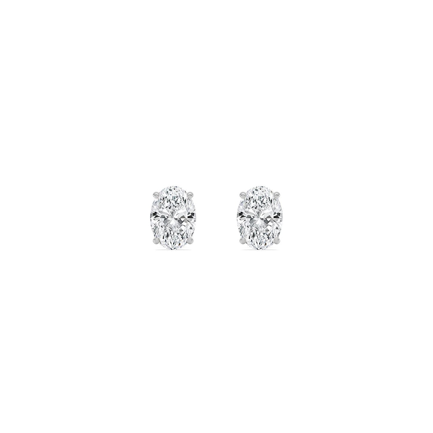 9K White Gold Lab Grown Diamond EARRINGS 3.00 ctw E33357OV-3