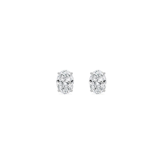 9K White Gold Lab Grown Diamond EARRINGS 3.00 ctw E33357OV-3