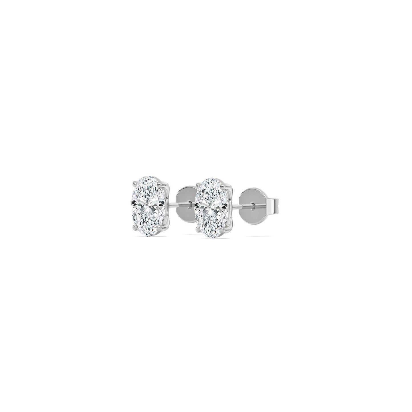 9K White Gold Lab Grown Diamond EARRINGS 3.00 ctw E33357OV-3