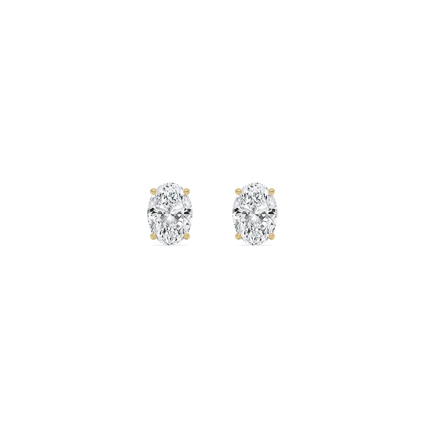 9K Yellow Gold Lab Grown Diamond EARRINGS 3.00 ctw E33357OV-3