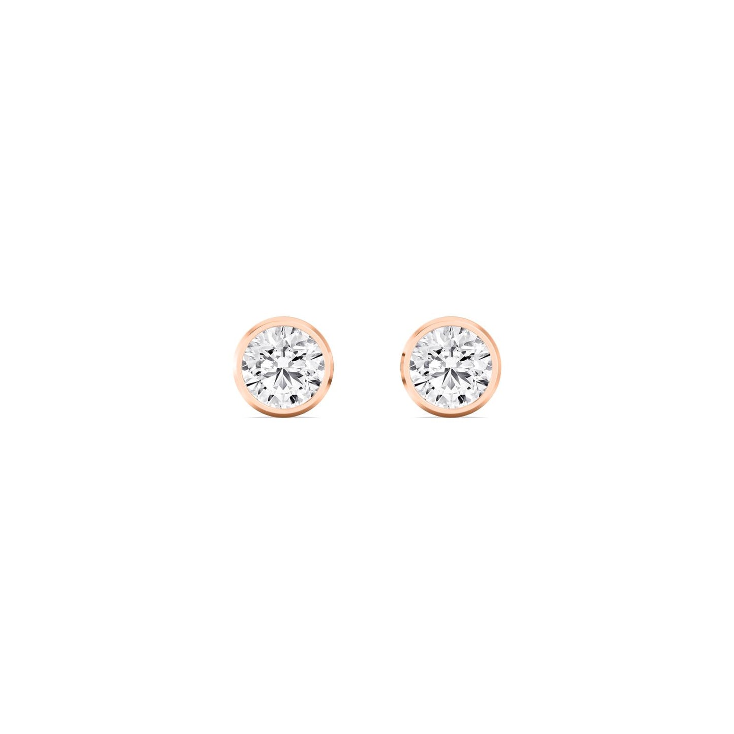 9K Rose Gold Lab Grown Diamond EARRINGS 0.23 ctw E33451-0.25CT