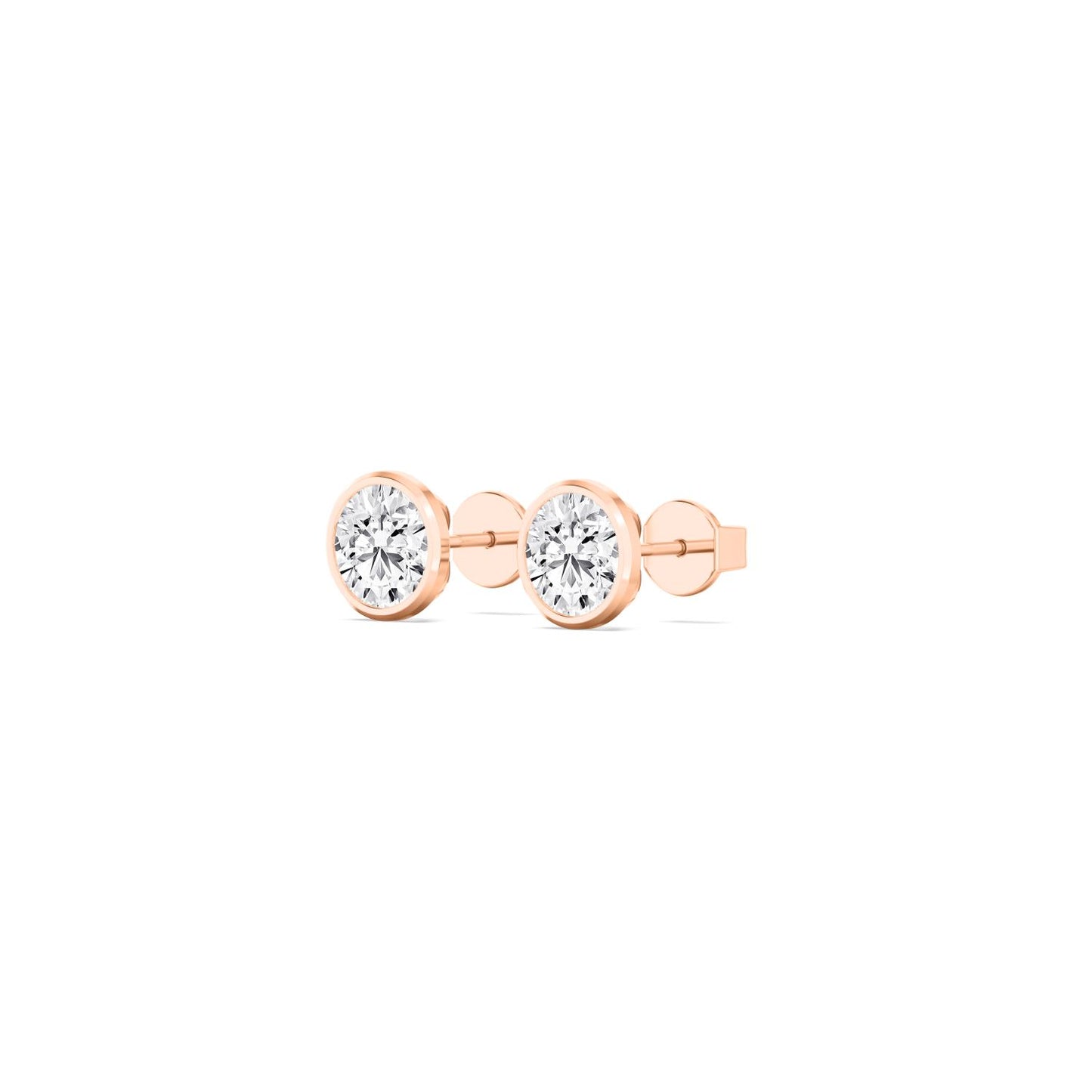 9K Rose Gold Lab Grown Diamond EARRINGS 0.23 ctw E33451-0.25CT