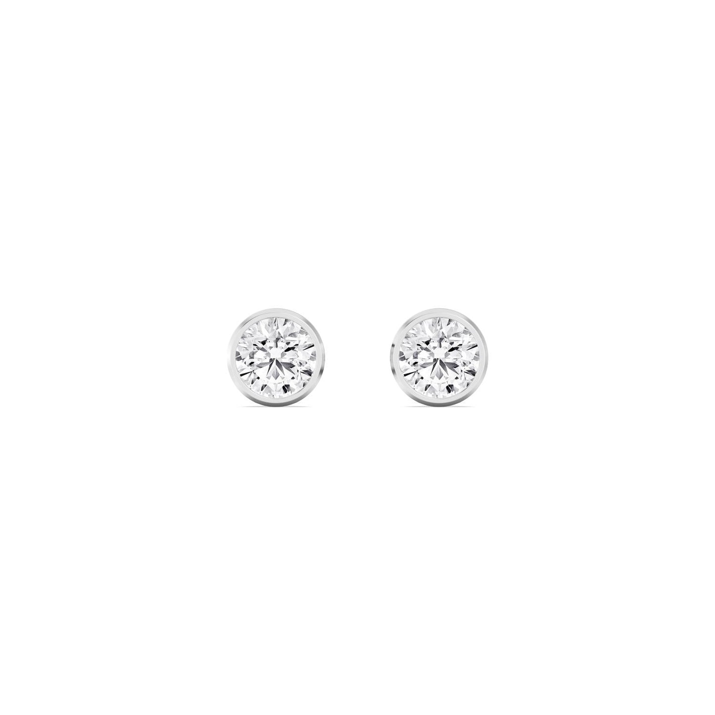 9K White Gold Lab Grown Diamond EARRINGS 0.23 ctw E33451-0.25CT