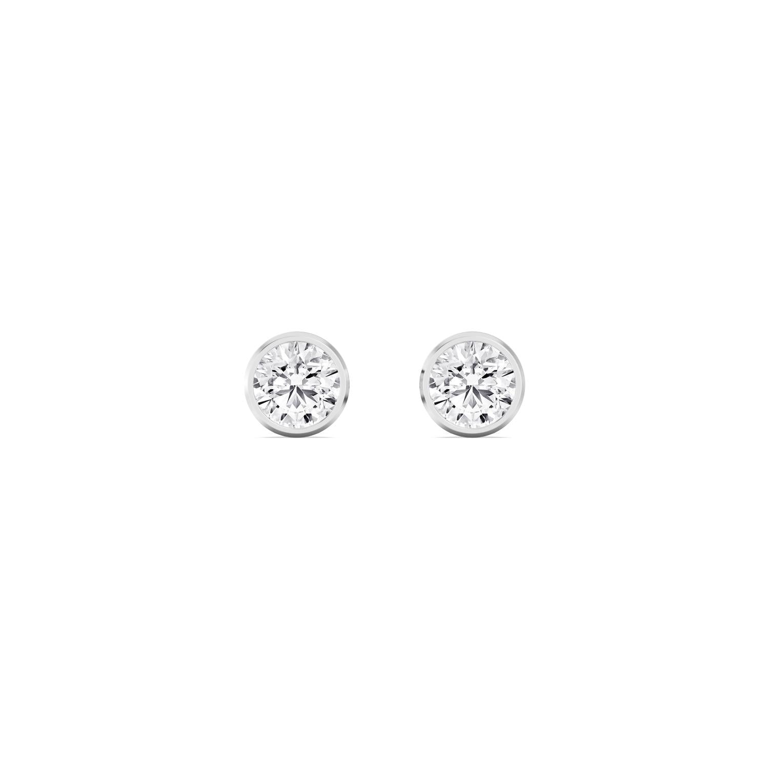 9K White Gold Lab Grown Diamond EARRINGS 0.23 ctw E33451-0.25CT