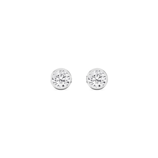 9K White Gold Lab Grown Diamond EARRINGS 0.23 ctw E33451-0.25CT