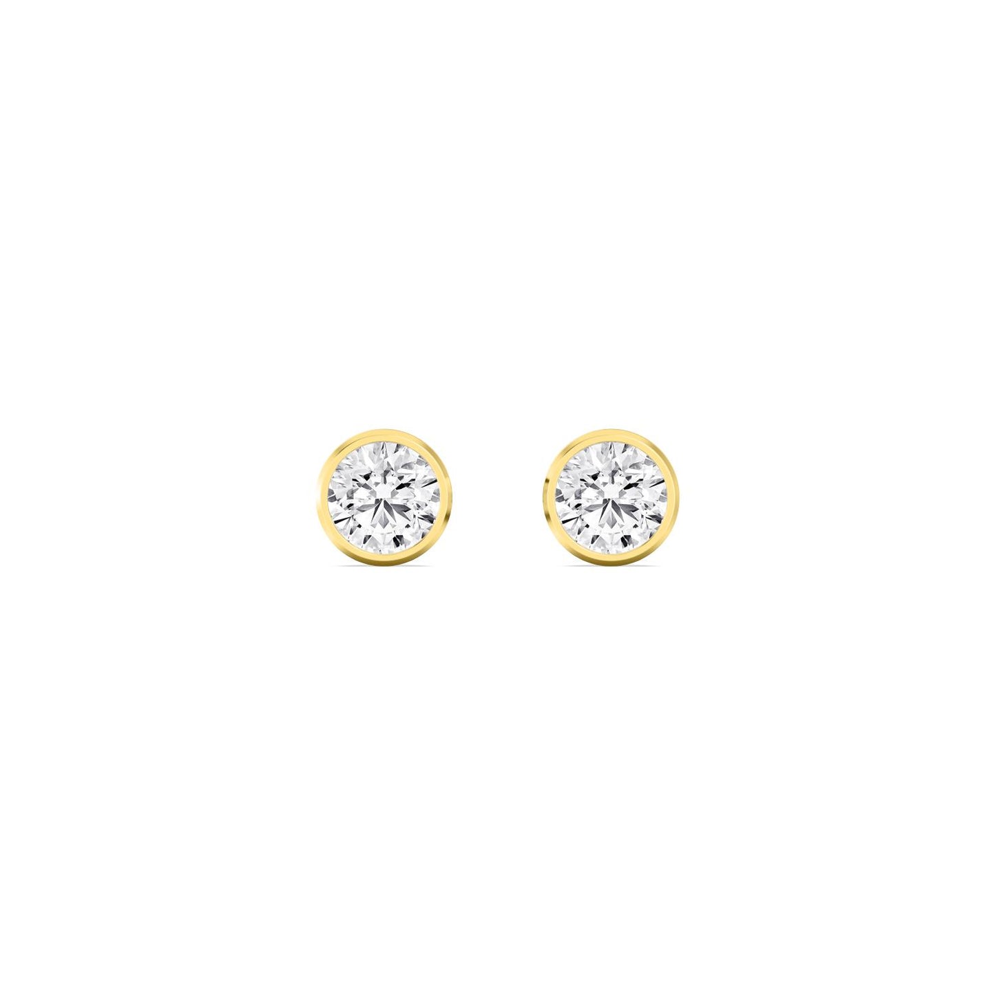 9K Yellow Gold Lab Grown Diamond EARRINGS 0.23 ctw E33451-0.25CT