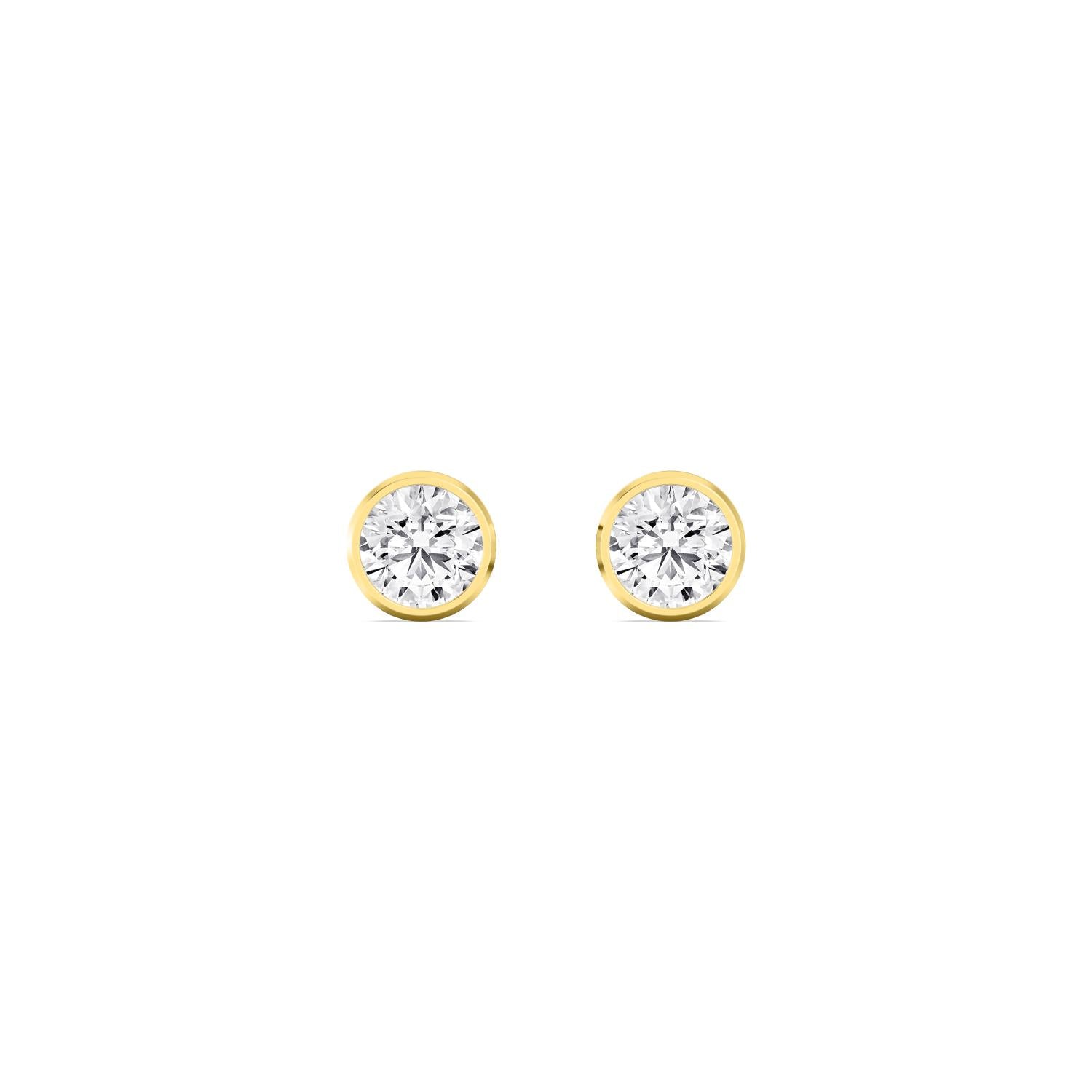 9K Yellow Gold Lab Grown Diamond EARRINGS 0.23 ctw E33451-0.25CT