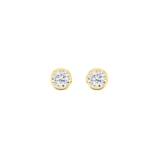9K Yellow Gold Lab Grown Diamond EARRINGS 0.23 ctw E33451-0.25CT