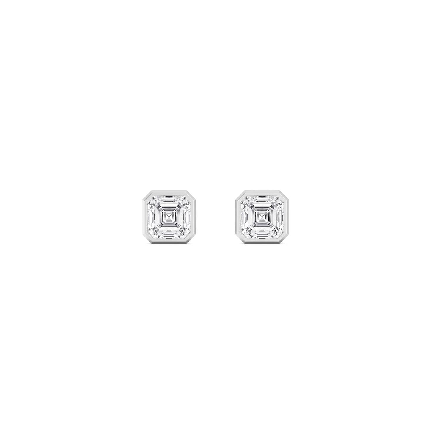 9K White Gold Lab Grown Diamond EARRINGS 4.00 ctw E33451ASS-4
