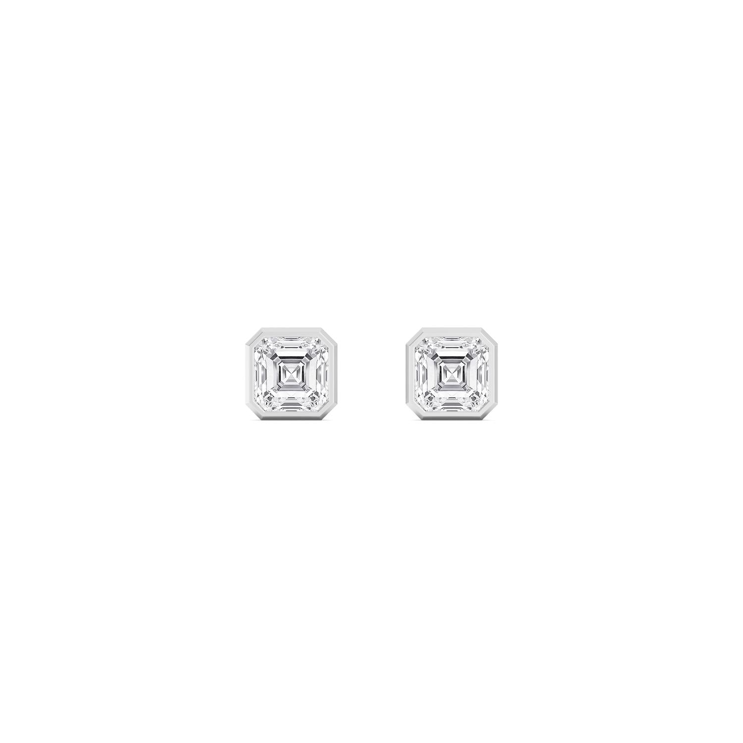 9K White Gold Lab Grown Diamond EARRINGS 4.00 ctw E33451ASS-4