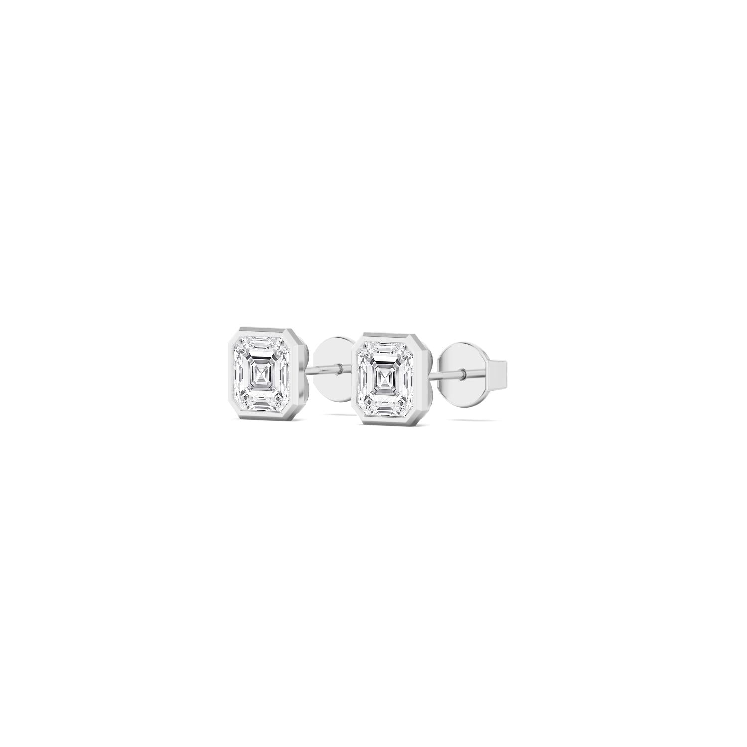 9K White Gold Lab Grown Diamond EARRINGS 4.00 ctw E33451ASS-4
