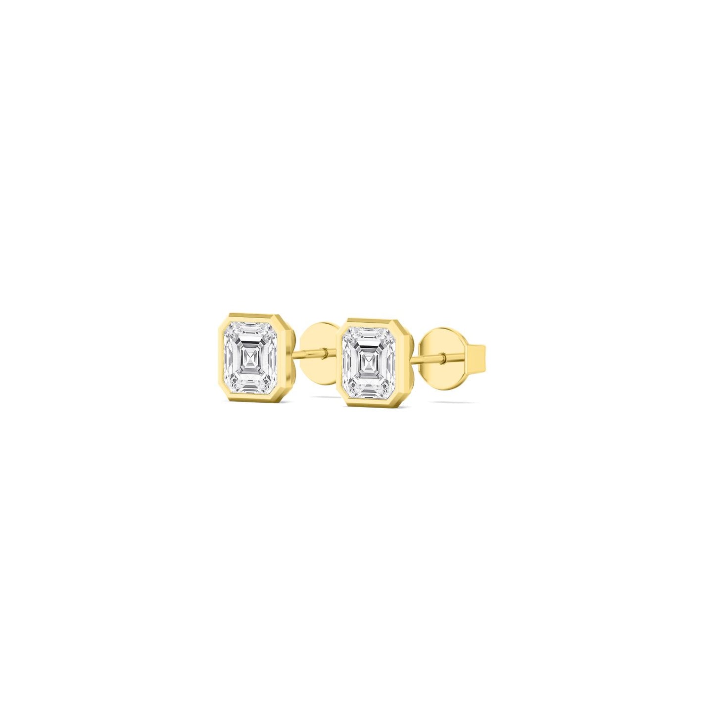 9K Yellow Gold Lab Grown Diamond EARRINGS 4.00 ctw E33451ASS-4