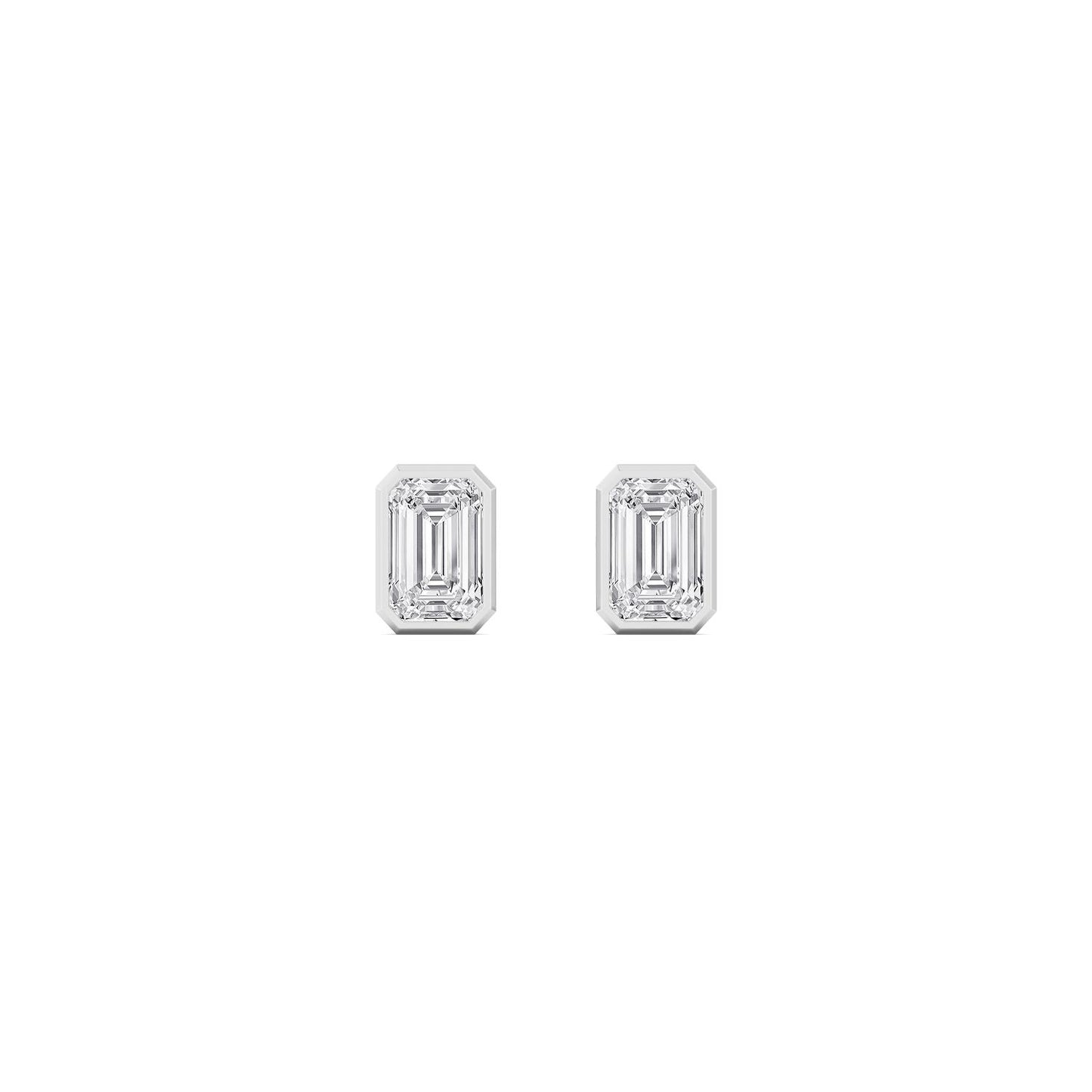 9K White Gold Lab Grown Diamond EARRINGS 0.22 ctw E33451EM-0.25CT
