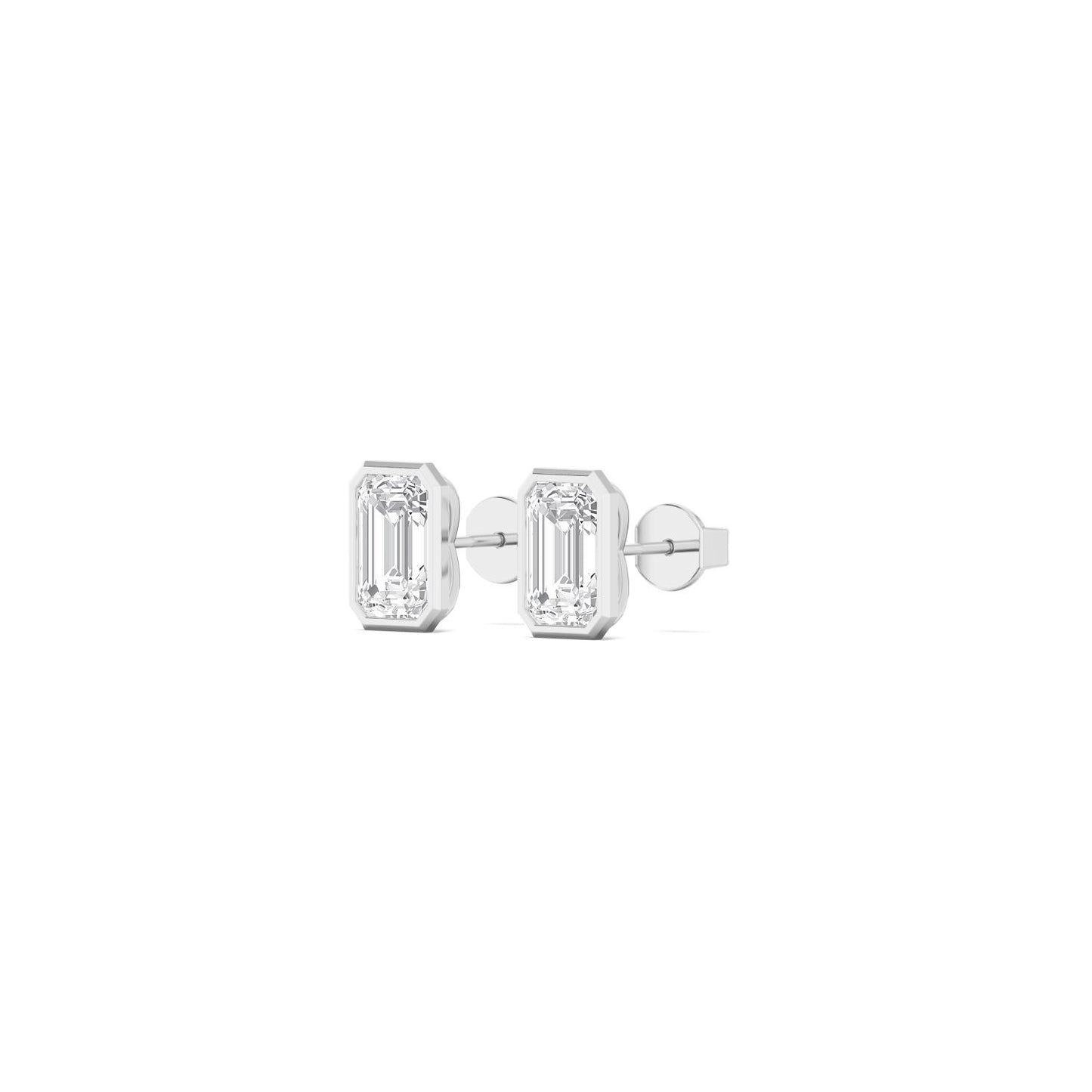 9K White Gold Lab Grown Diamond EARRINGS 0.22 ctw E33451EM-0.25CT