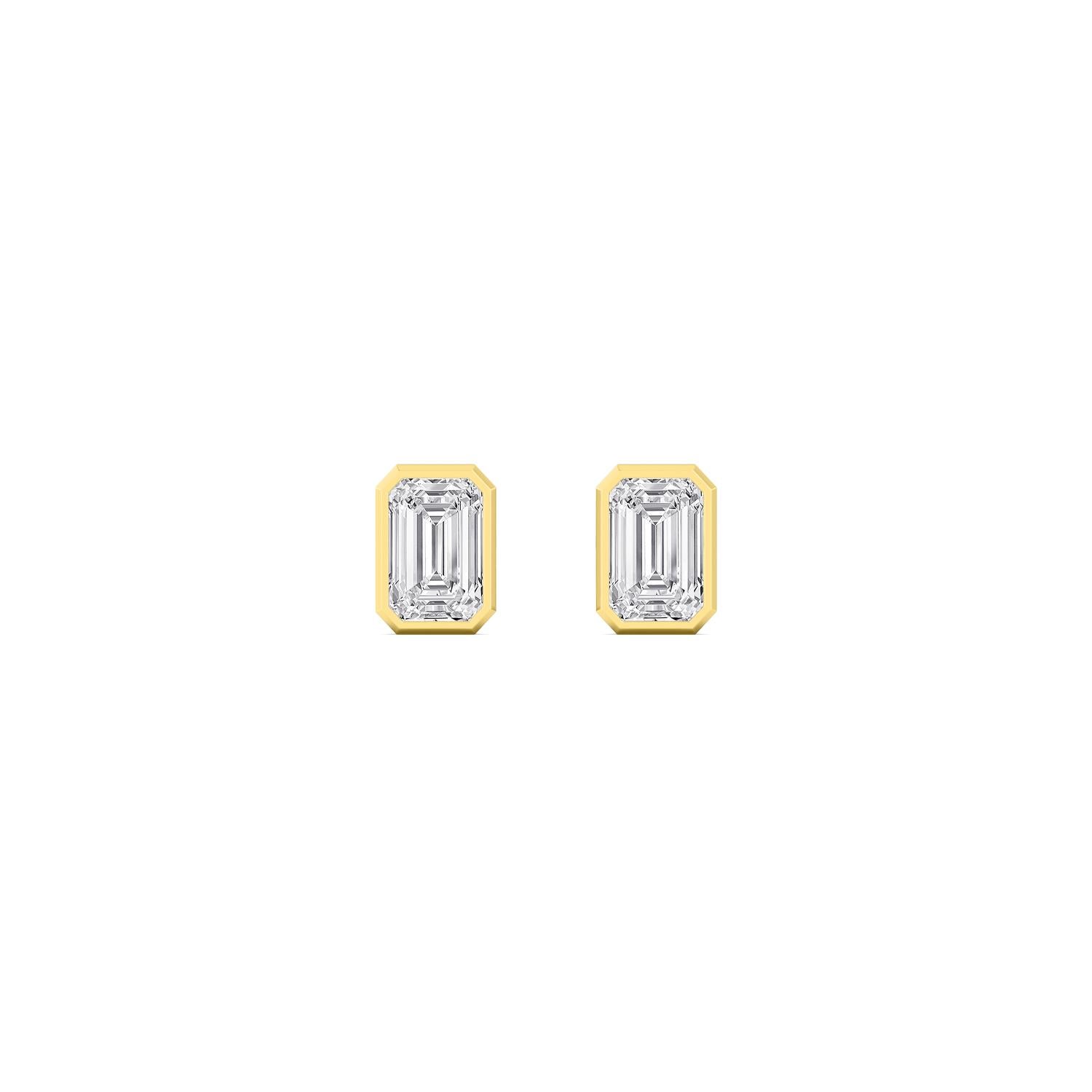 9K Yellow Gold Lab Grown Diamond EARRINGS 0.22 ctw E33451EM-0.25CT