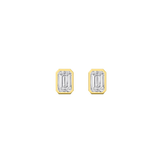 9K Yellow Gold Lab Grown Diamond EARRINGS 0.22 ctw E33451EM-0.25CT