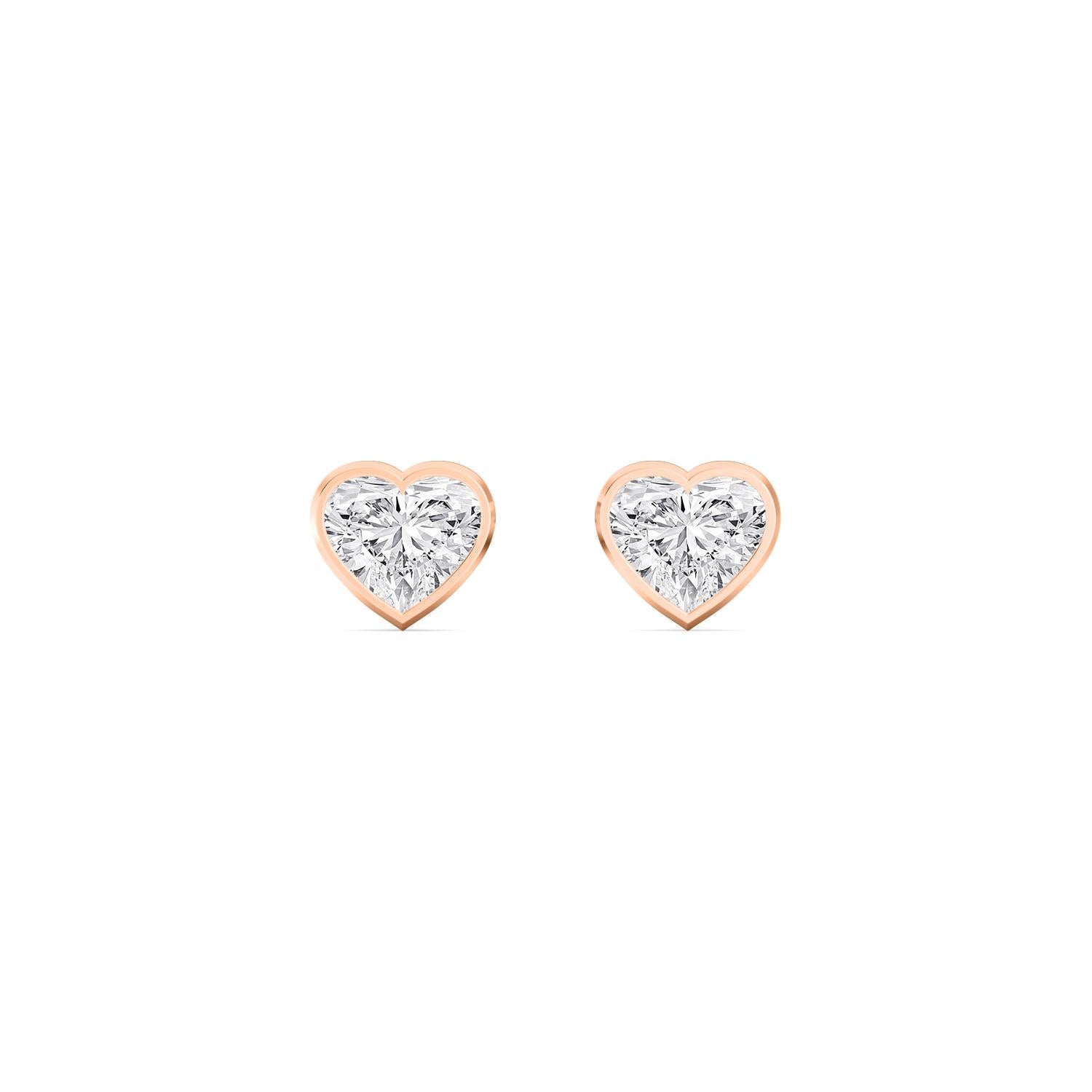 9K Rose Gold Lab Grown Diamond EARRINGS 4.00 ctw E33451HT-4