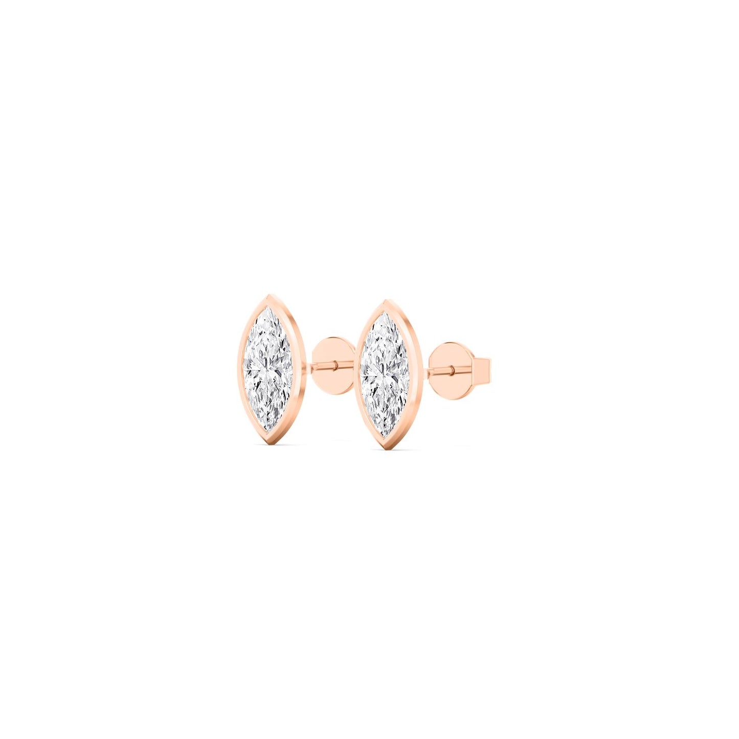 9K Rose Gold Lab Grown Diamond EARRINGS 0.24 ctw E33451MQ-0.25CT