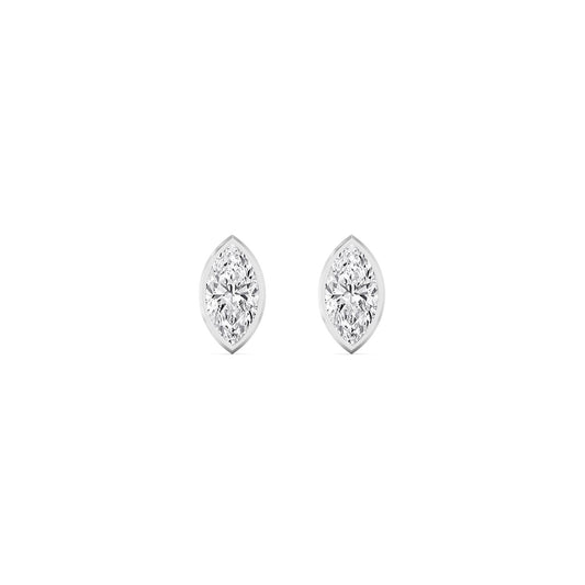 9K White Gold Lab Grown Diamond EARRINGS 0.24 ctw E33451MQ-0.25CT