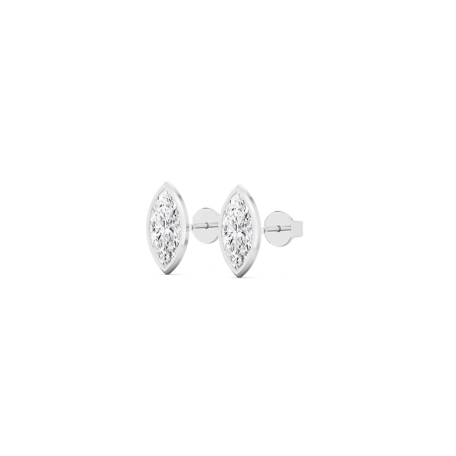 9K White Gold Lab Grown Diamond EARRINGS 0.24 ctw E33451MQ-0.25CT