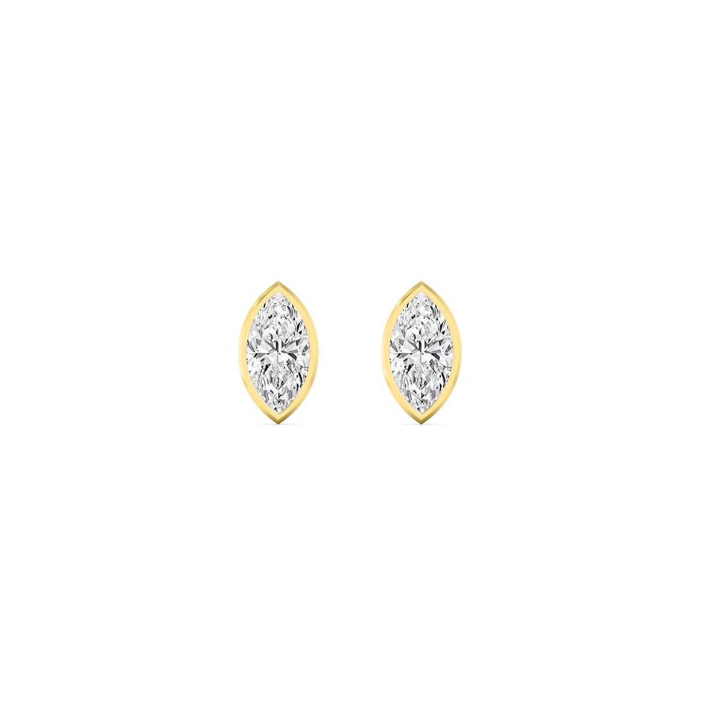 9K Yellow Gold Lab Grown Diamond EARRINGS 0.24 ctw E33451MQ-0.25CT