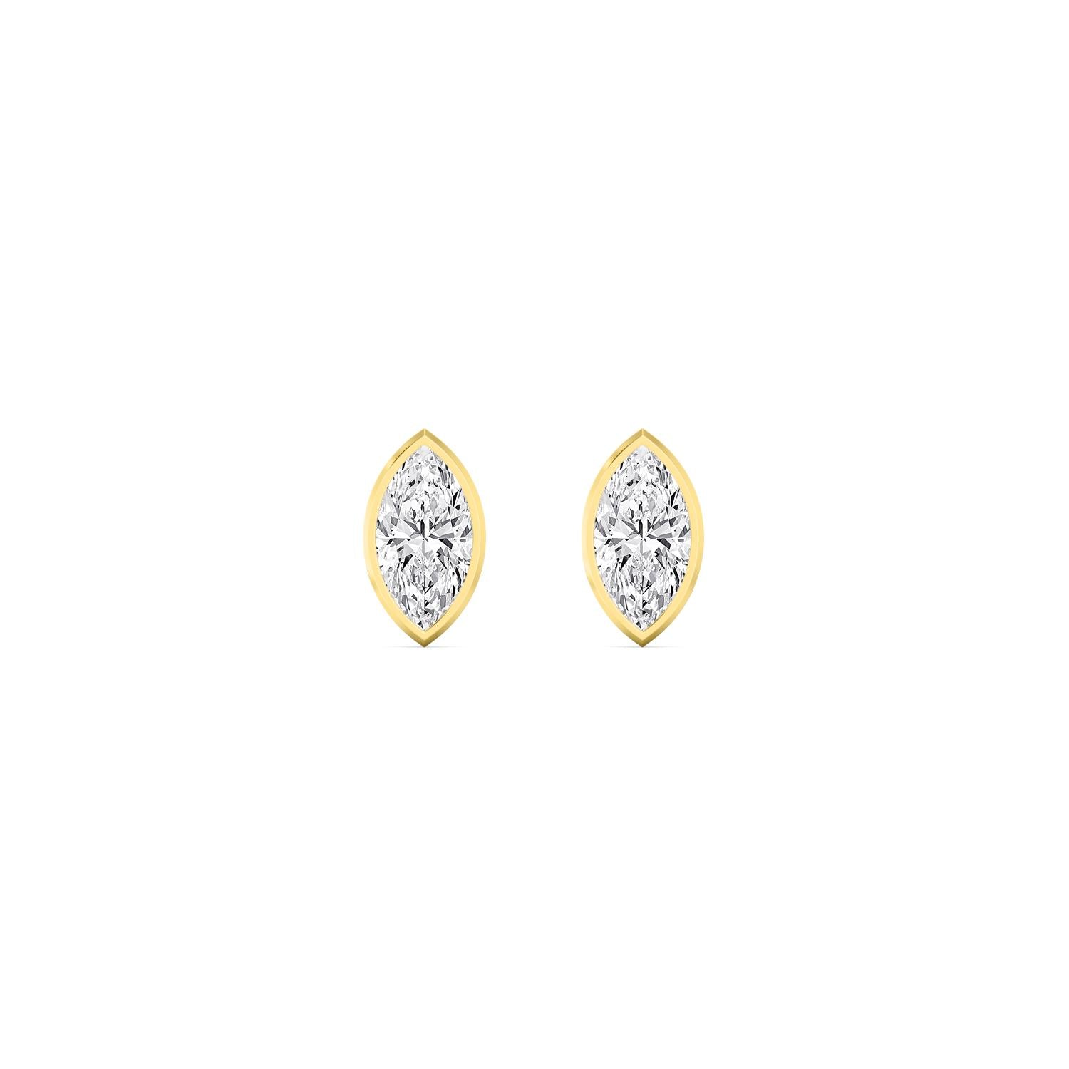 9K Yellow Gold Lab Grown Diamond EARRINGS 0.24 ctw E33451MQ-0.25CT