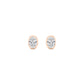 9K Rose Gold Lab Grown Diamond EARRINGS 0.24 ctw E33451OV-0.25CT
