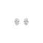 9K White Gold Lab Grown Diamond EARRINGS 0.24 ctw E33451OV-0.25CT