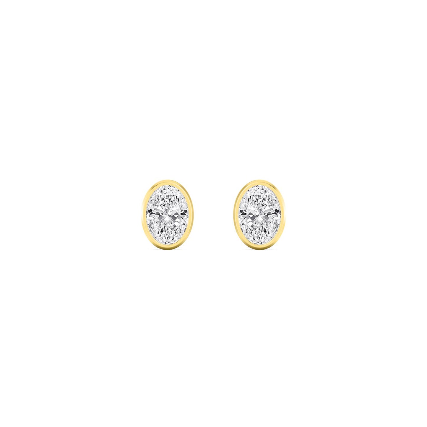 9K Yellow Gold Lab Grown Diamond EARRINGS 0.24 ctw E33451OV-0.25CT