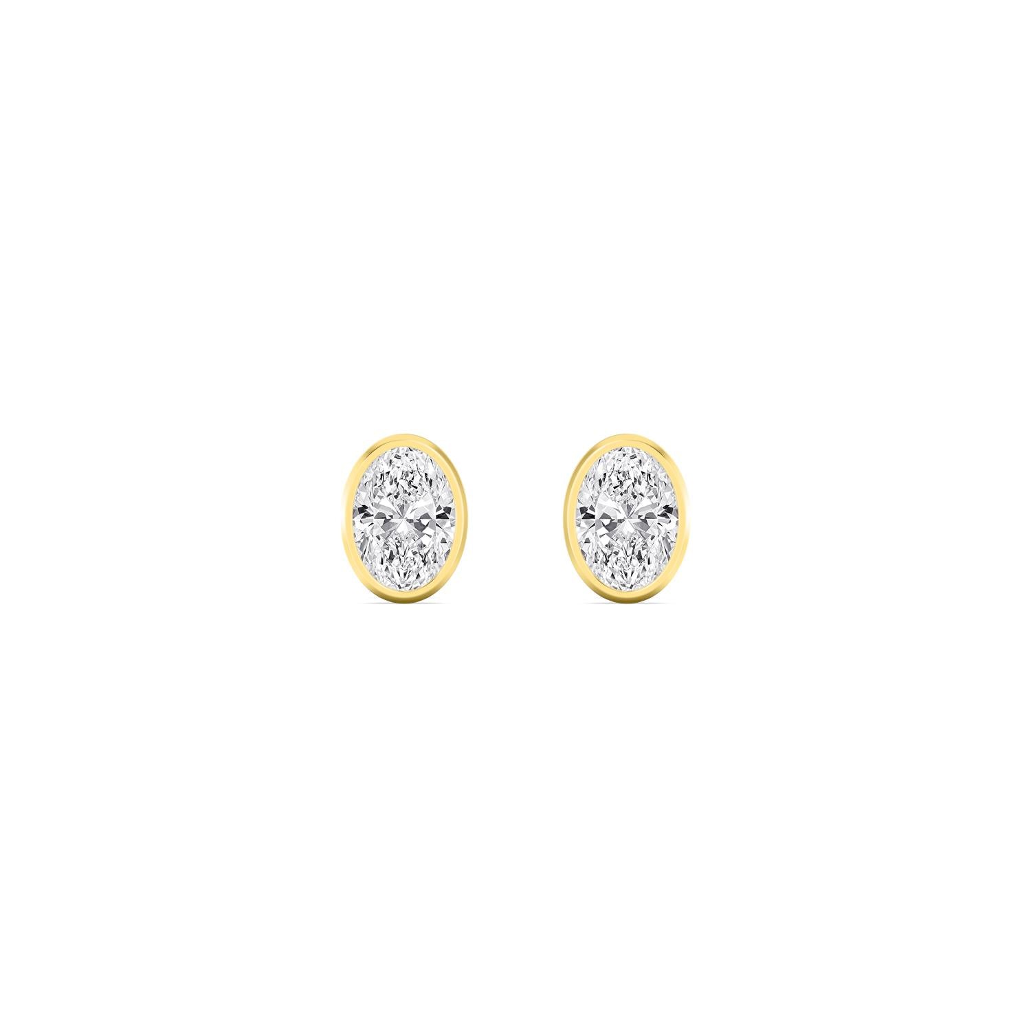 9K Yellow Gold Lab Grown Diamond EARRINGS 0.24 ctw E33451OV-0.25CT