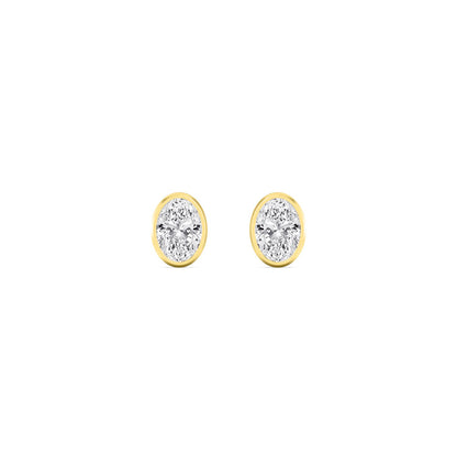9K Yellow Gold Lab Grown Diamond EARRINGS 0.24 ctw E33451OV-0.25CT