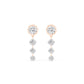 9K Rose Gold Lab Grown Diamond EARRINGS 3.14 ctw E33461-1.50CT