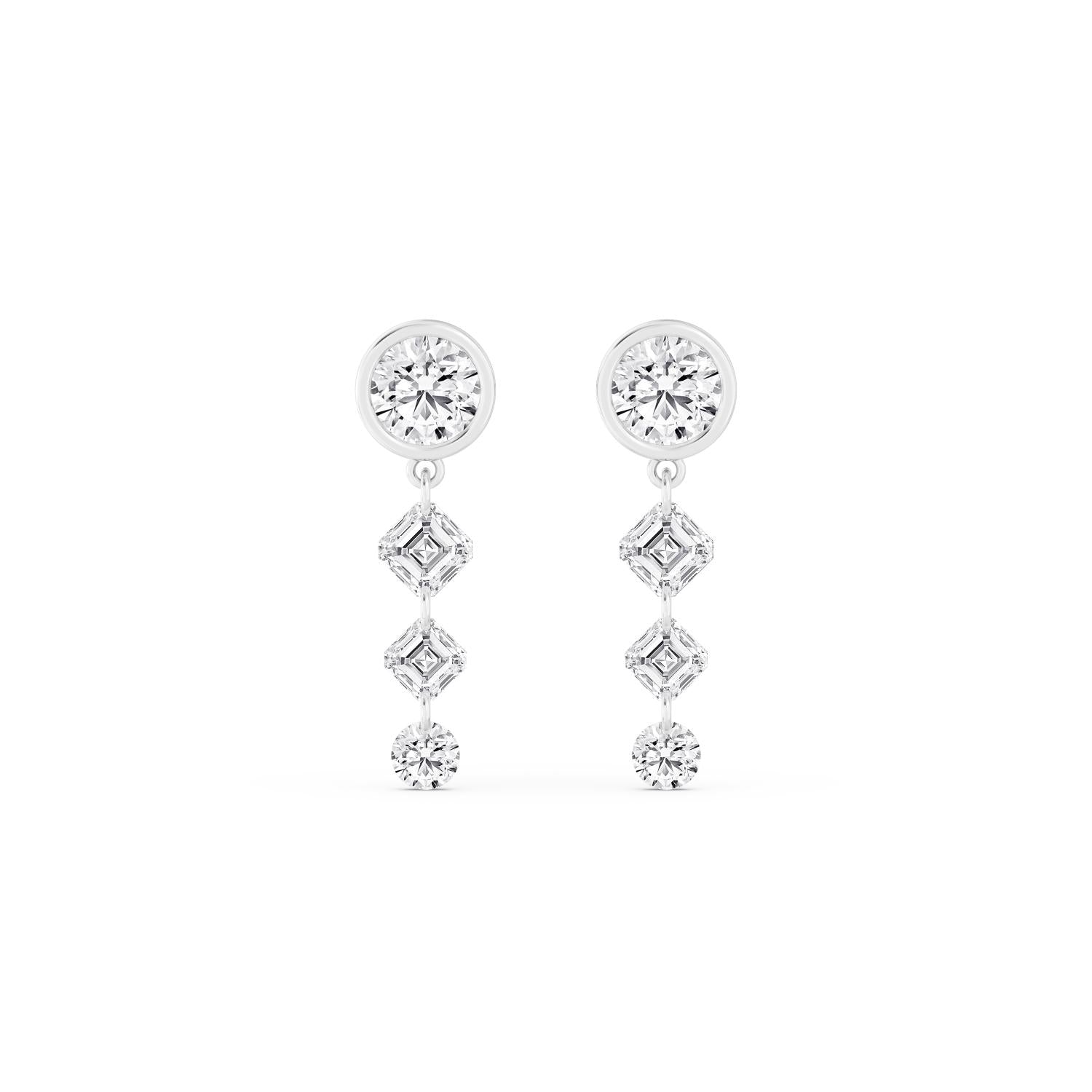 9K White Gold Lab Grown Diamond EARRINGS 3.14 ctw E33461-1.50CT
