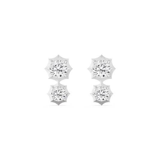 9K White Gold Lab Grown Diamond EARRINGS 2.71 ctw E33559-2.83CT