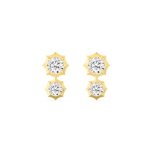 9K Yellow Gold Lab Grown Diamond EARRINGS 2.71 ctw E33559-2.83CT