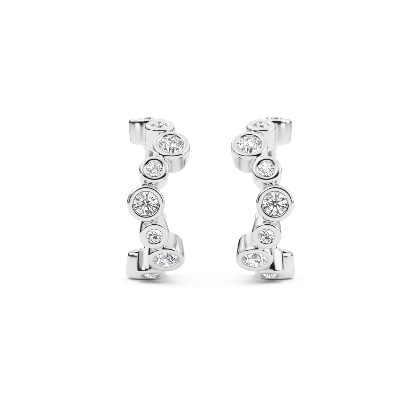 9K White Gold Lab Grown Diamond Earrings 0.53 ctw E33564-0.50CT
