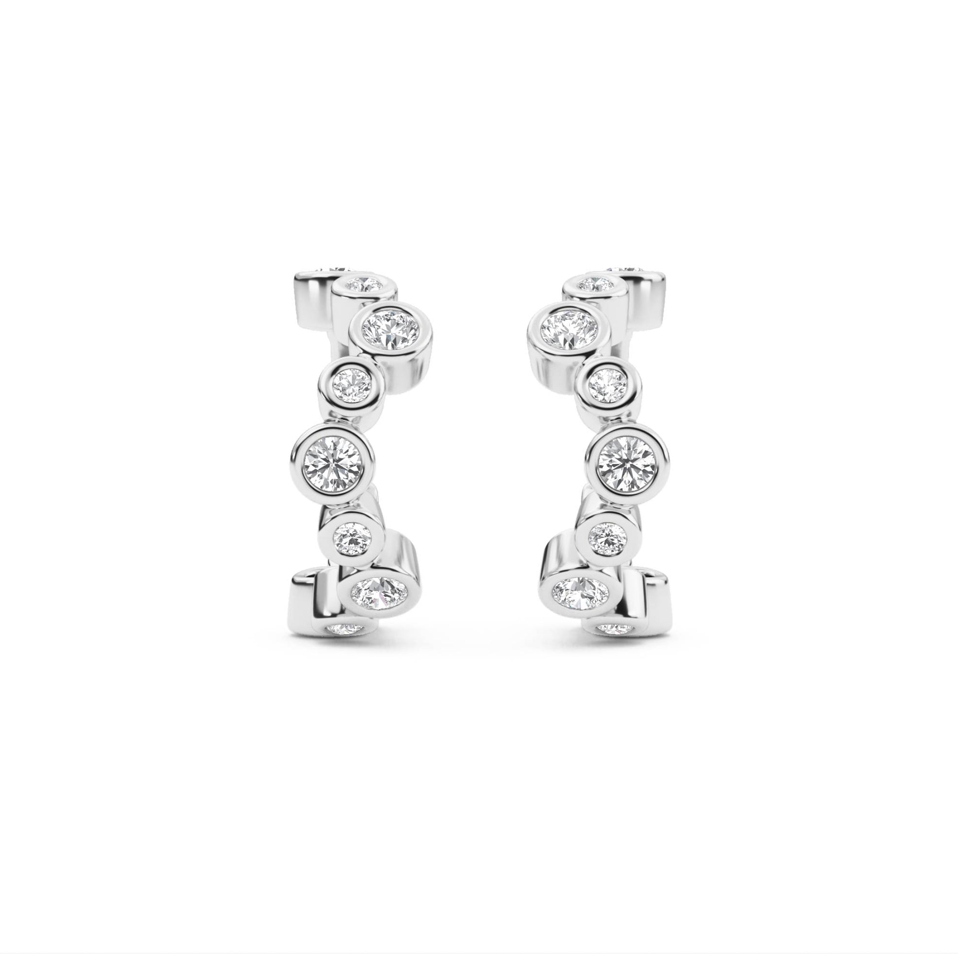 9K White Gold Lab Grown Diamond Earrings 0.53 ctw E33564-0.50CT