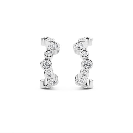 9K White Gold Lab Grown Diamond Earrings 0.53 ctw E33564-0.50CT