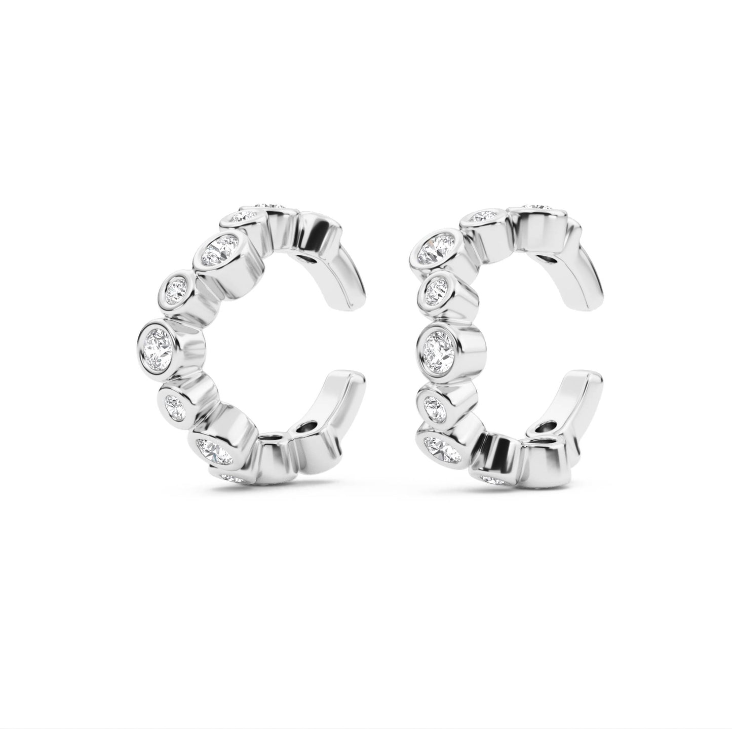 9K White Gold Lab Grown Diamond Earrings 0.53 ctw E33564-0.50CT