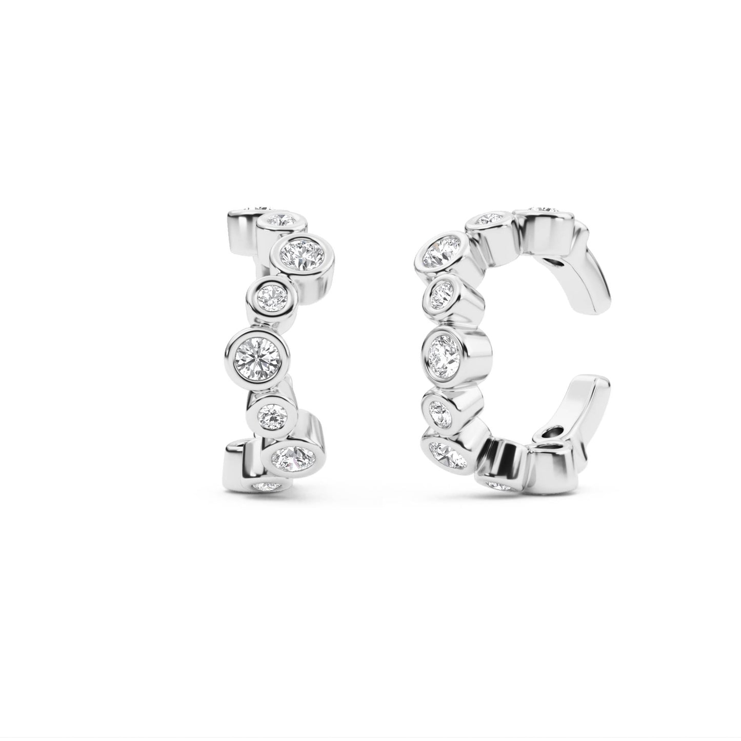 9K White Gold Lab Grown Diamond Earrings 0.53 ctw E33564-0.50CT