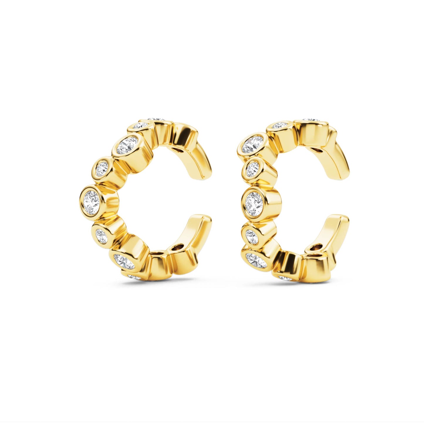 9K Yellow Gold Lab Grown Diamond Earrings 0.53 ctw E33564-0.50CT