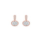 9K Rose Gold Lab Grown Diamond EARRINGS 2.31 ctw E33765OV-2