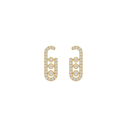 9K Yellow Gold Lab Grown Diamond EARRINGS 0.36 ctw E33867-0.38CT