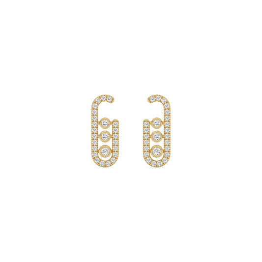 9K Yellow Gold Lab Grown Diamond EARRINGS 0.36 ctw E33867-0.38CT