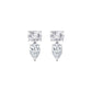 9K White Gold Lab Grown Diamond EARRINGS 5.50 ctw E33885CUPE-5.50CT