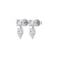 9K White Gold Lab Grown Diamond EARRINGS 5.50 ctw E33885CUPE-5.50CT